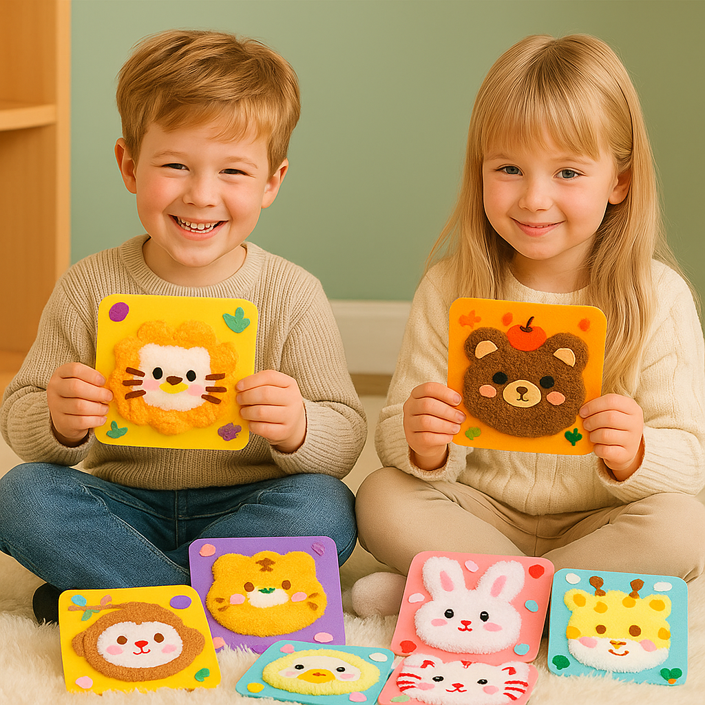 DIY Embroidery Doll Kit with Threads - Sewing Crafts