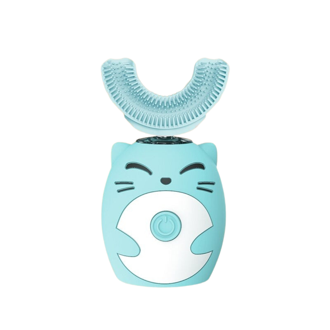 U-Shaped and Cat Style Electric Toothbrush with 360° Head for Kids