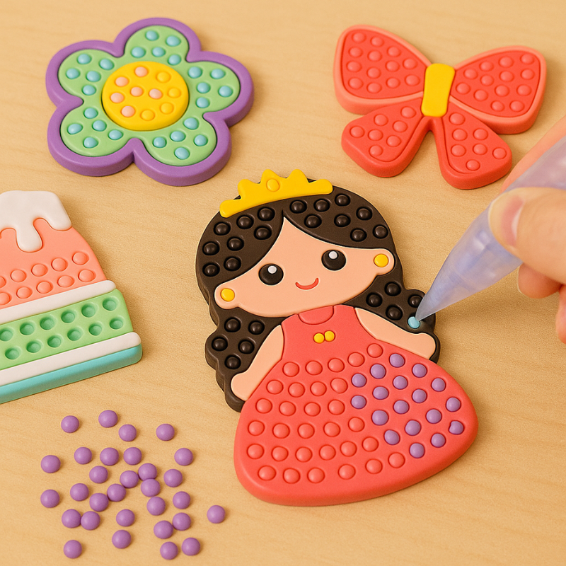 DIY Handmade Beads Toy with Pen - Art for Kids