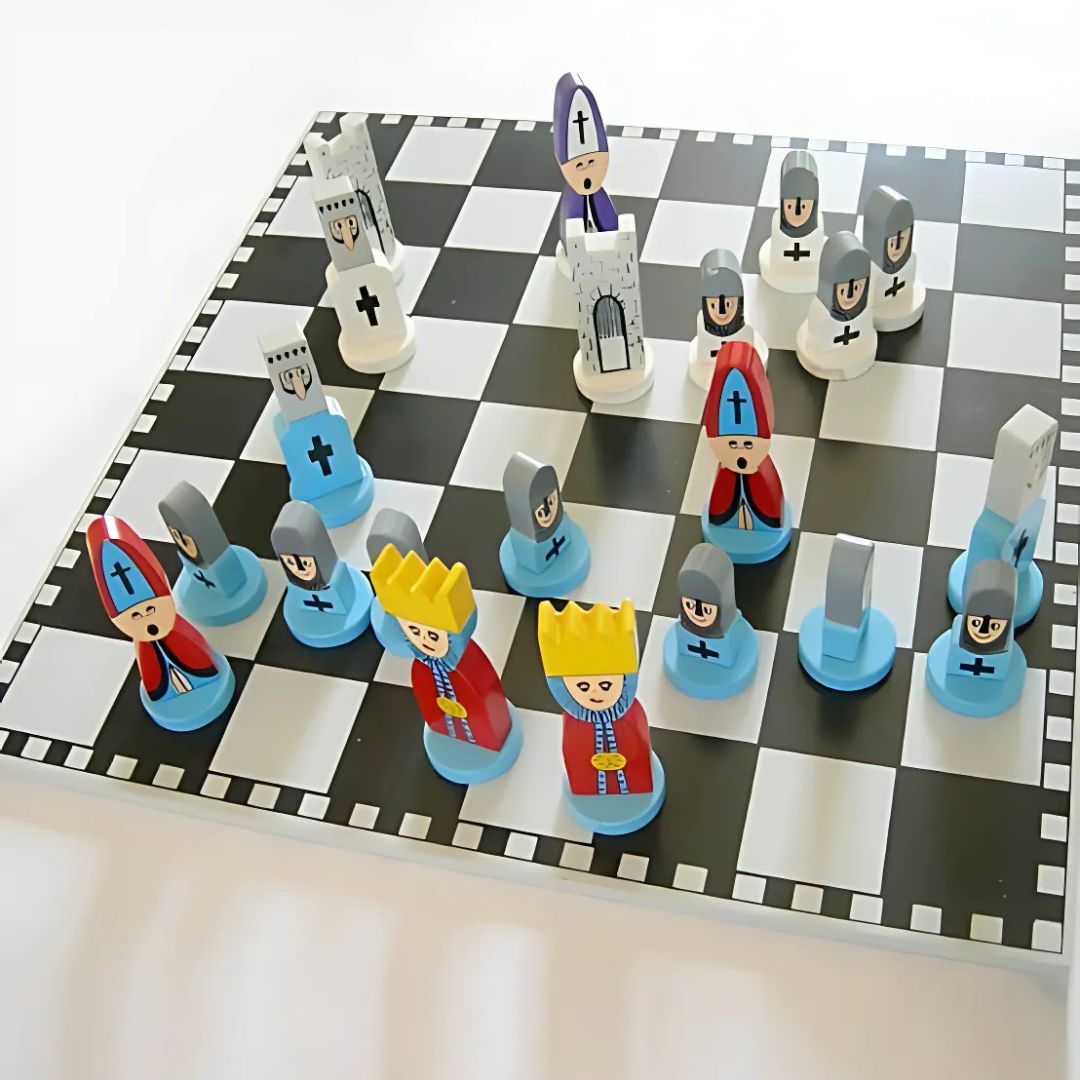 Wooden Chess Game Set for Kids and Beginners