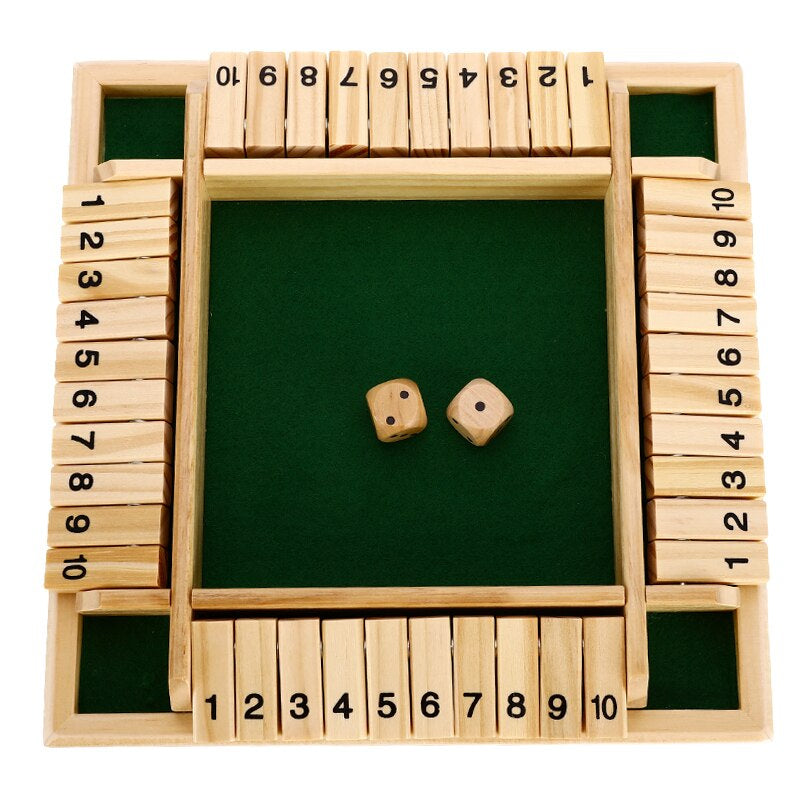 Wooden Addition Board Game – Dice Rolling Math Learning