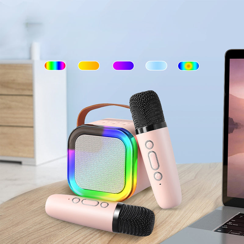 Mini Karaoke Set with Microphones for Kids