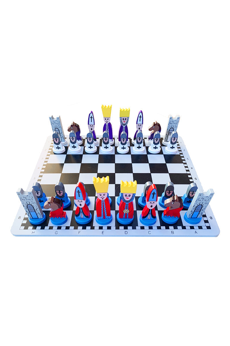 Wooden Chess Game Set for Kids and Beginners