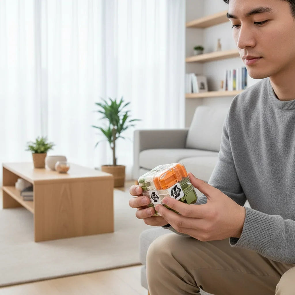 Metal Ball Maze Cube – Compact Puzzle Game for All Ages