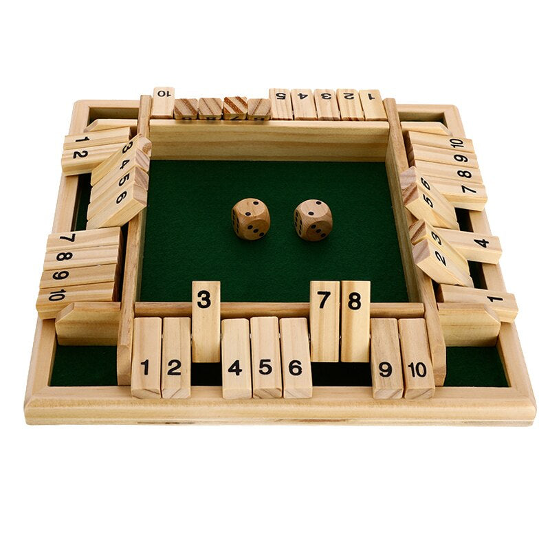 Wooden Addition Board Game – Dice Rolling Math Learning