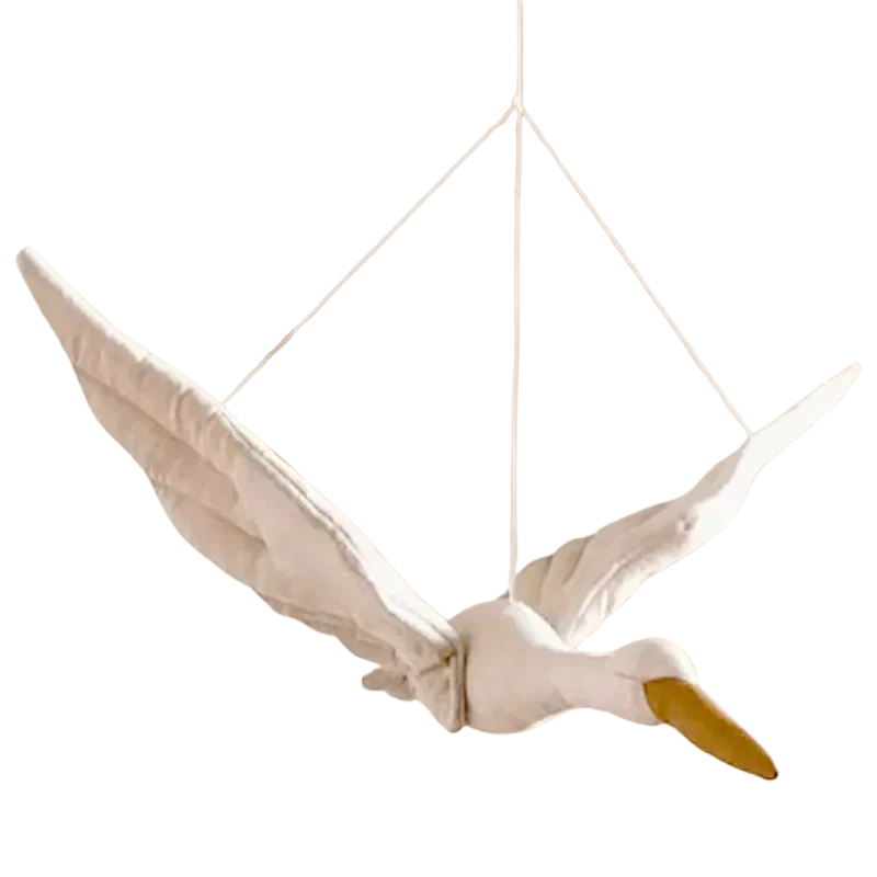 Swan Crib Mobile with Hanging Decor for Baby