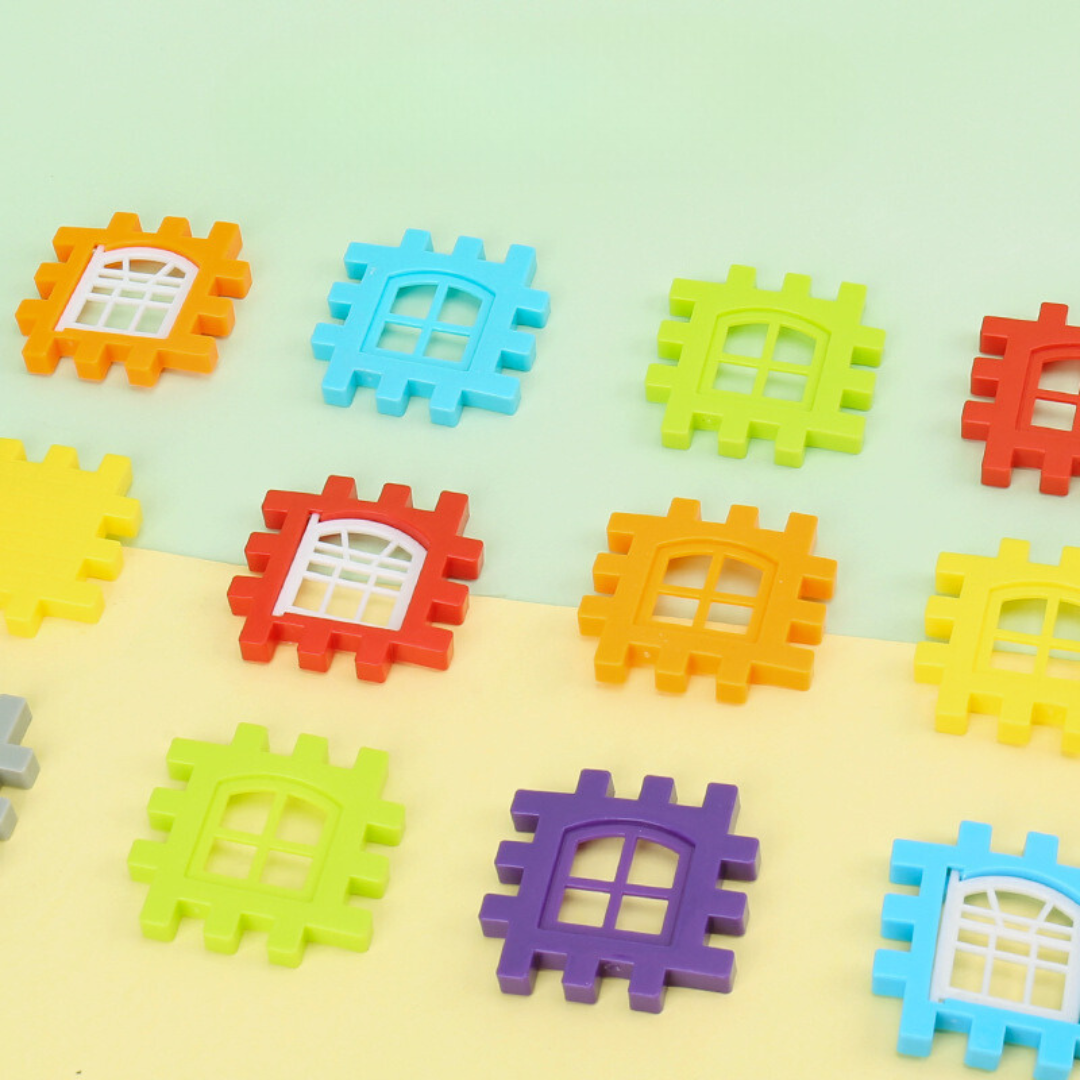 Montessori Window Building Blocks with Color Frames