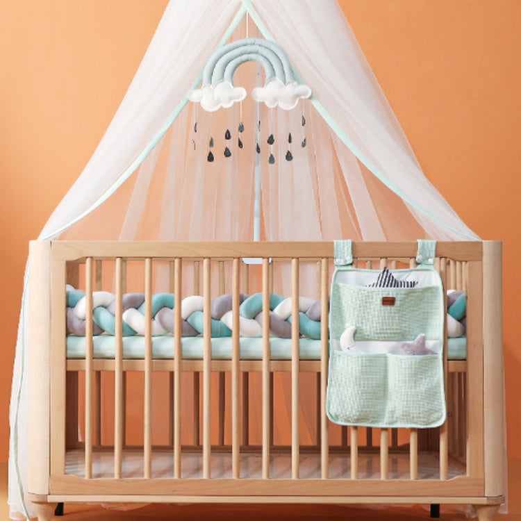 Soft Baby Crib Bumper with Braided Cotton Design