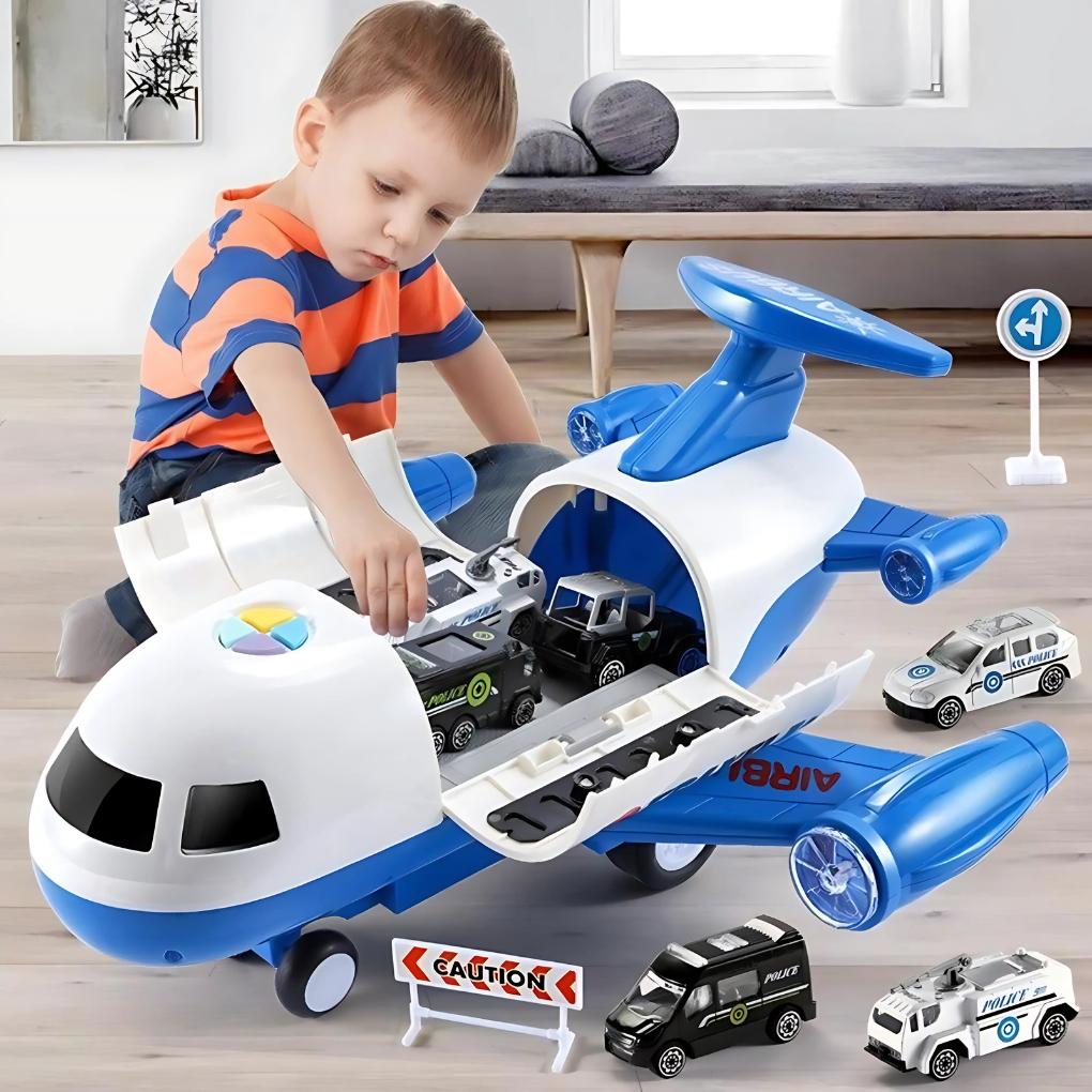 Deformable Airplane Toy with Music -  Inertial Aircraft Car Vehicles
