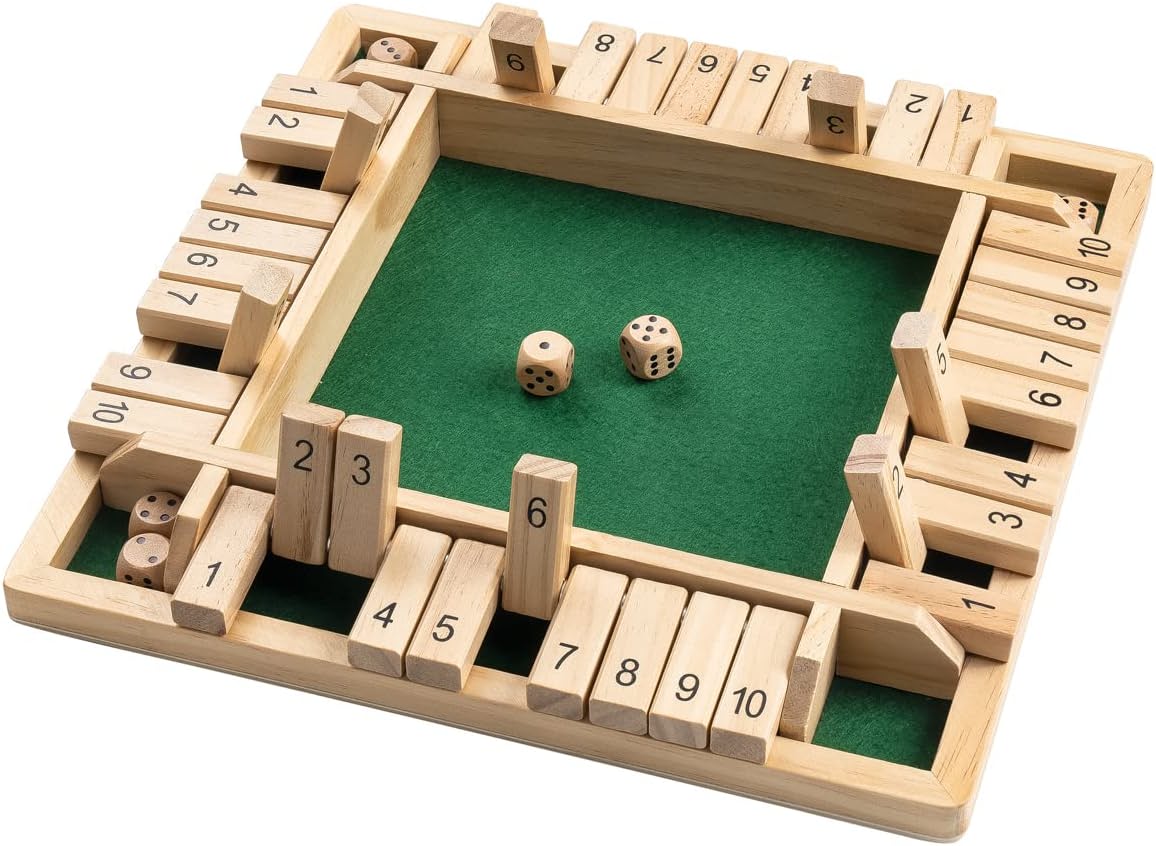 Wooden Addition Board Game – Dice Rolling Math Learning