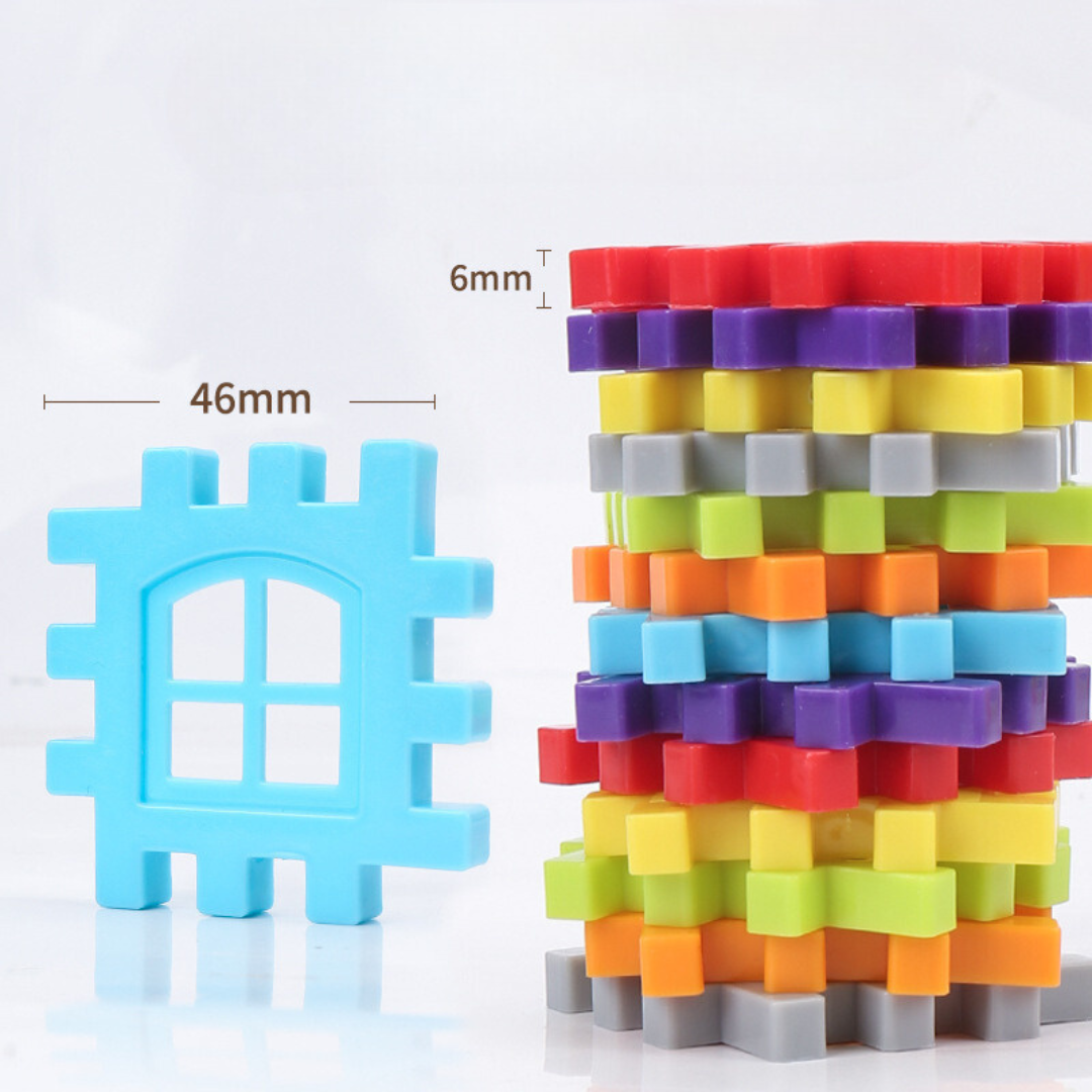 Montessori Window Building Blocks with Color Frames