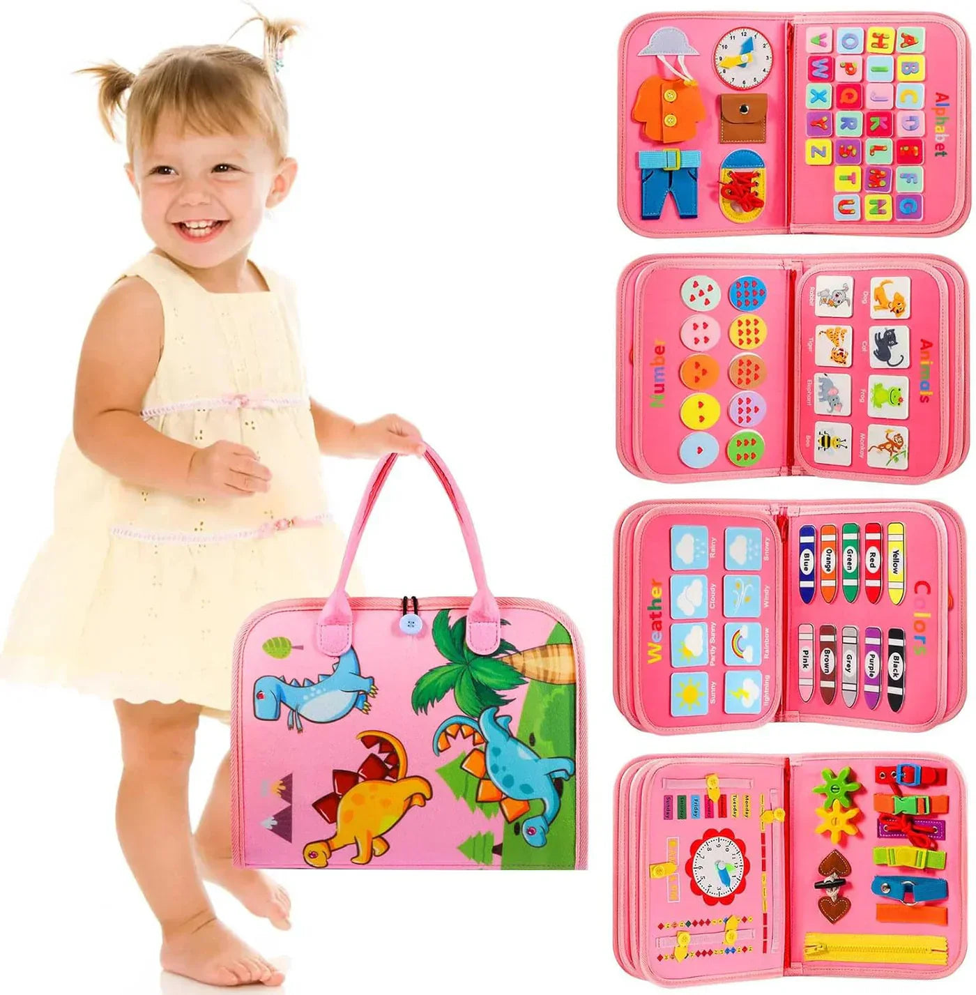 Montessori Busy Book with Activities - Intelligence Learning