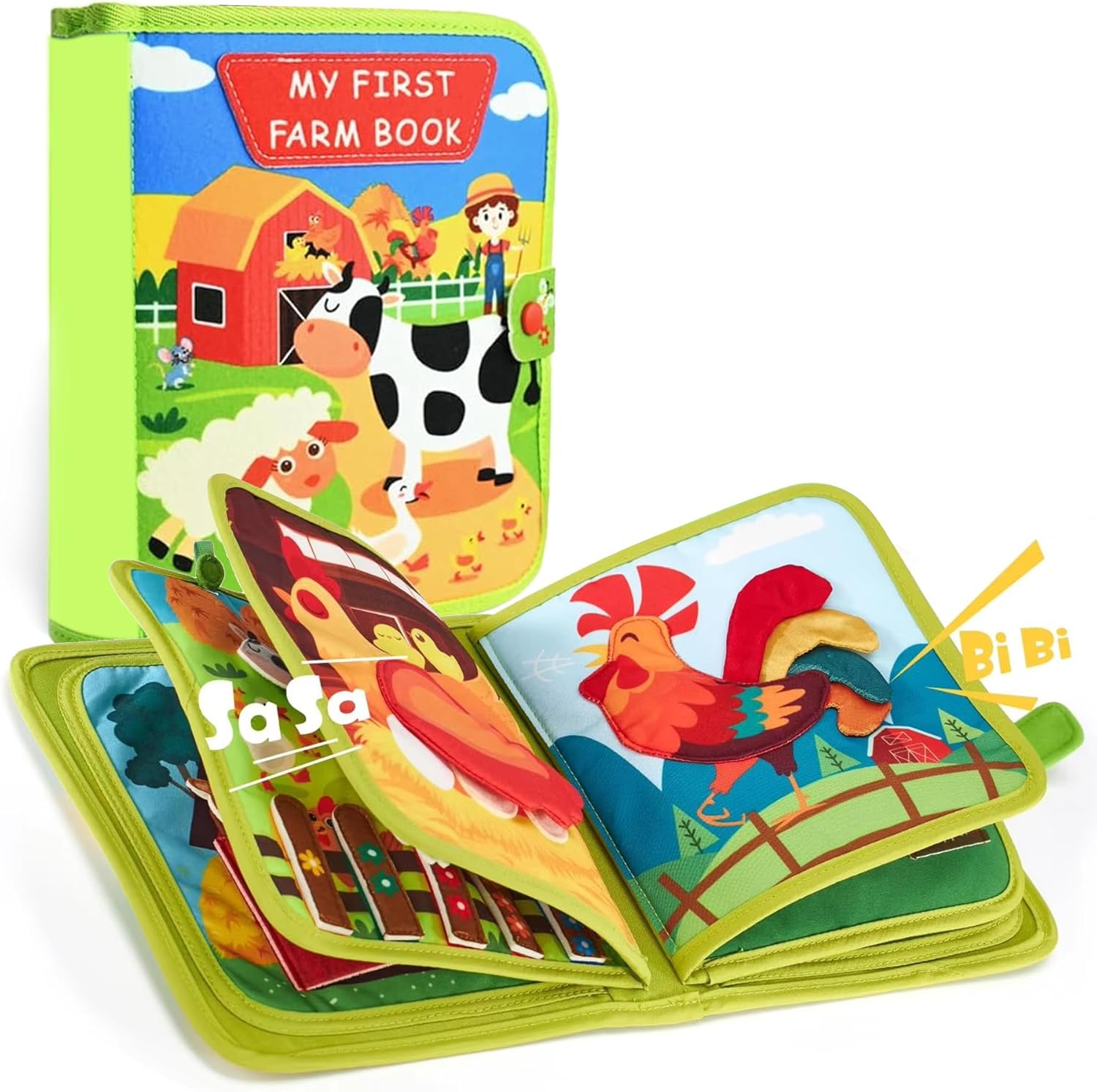 Montessori Farm Story Book – Interactive Early Learning for Toddlers
