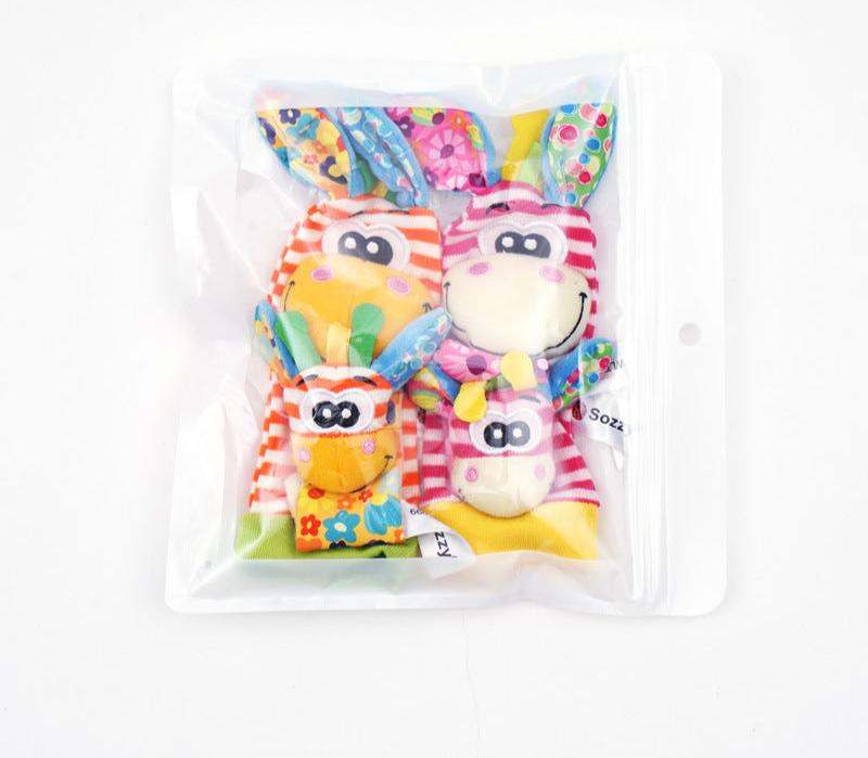 Baby Sensory Wristbands & Socks with Gentle Rattling Sound for Infants