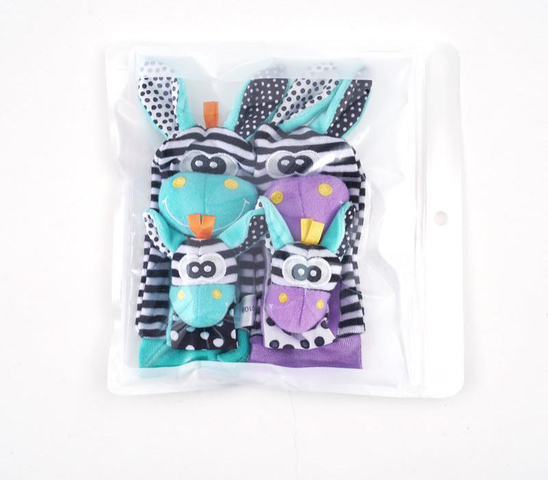 Baby Sensory Wristbands & Socks with Gentle Rattling Sound for Infants