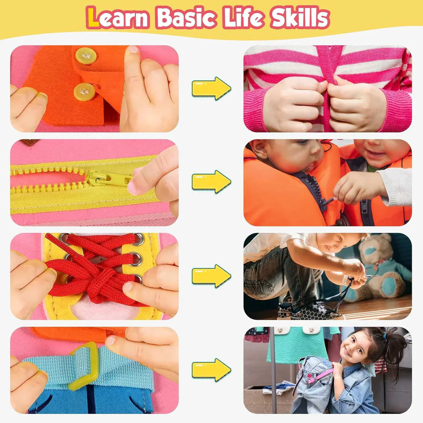 Montessori Busy Book with Activities - Intelligence Learning