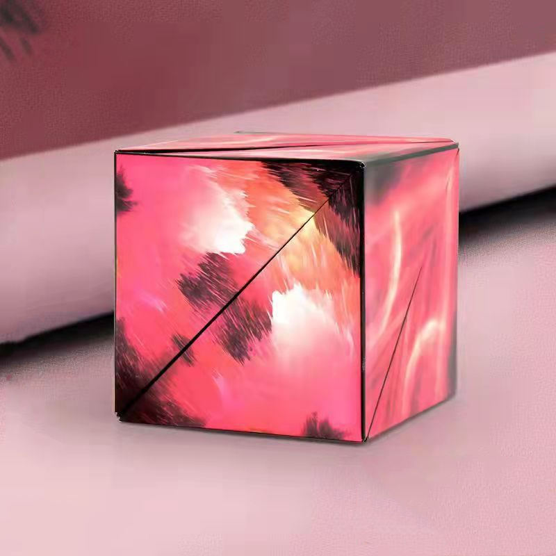 3D Shape Cube Puzzle with Folding Design