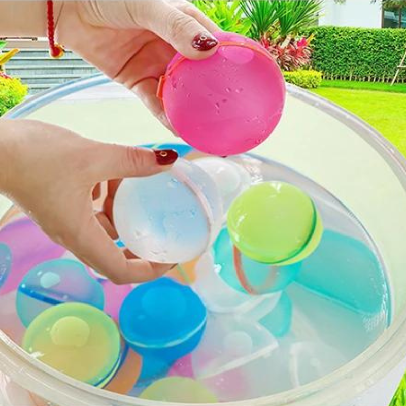 Reusable Bath Splash Balls Toy with Water Sprayer