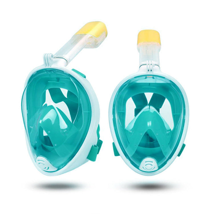 Snorkel Full Face Mask with Waterproof and 180° Visibility