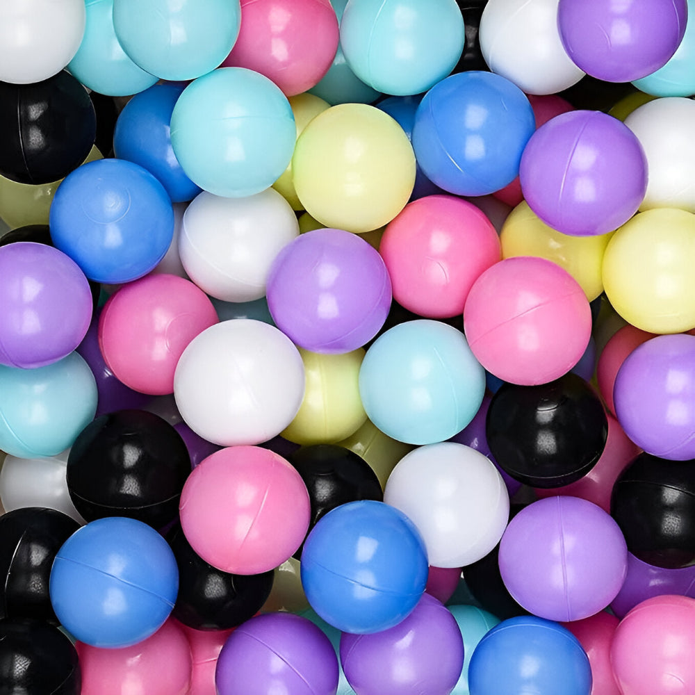 Colorful Ball Pit Balls – 50/100 Count with Storage Bag
