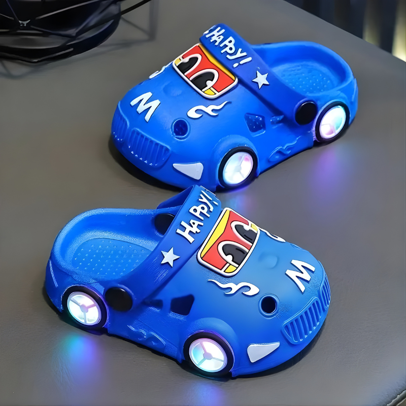 Anti-Slip Cartoon Slipper with Lights for Kids