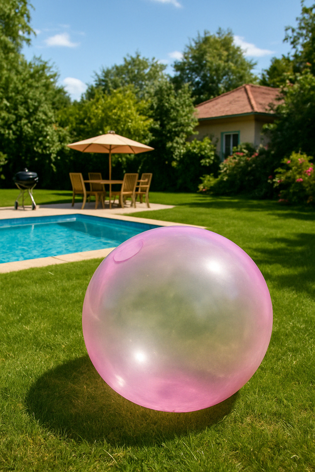 Giant Inflatable Play Ball with 120 cm Soft TPR for Kids