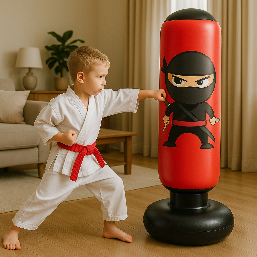 Inflatable Kids Punching Bag – Soft Durable PVC for Active Play