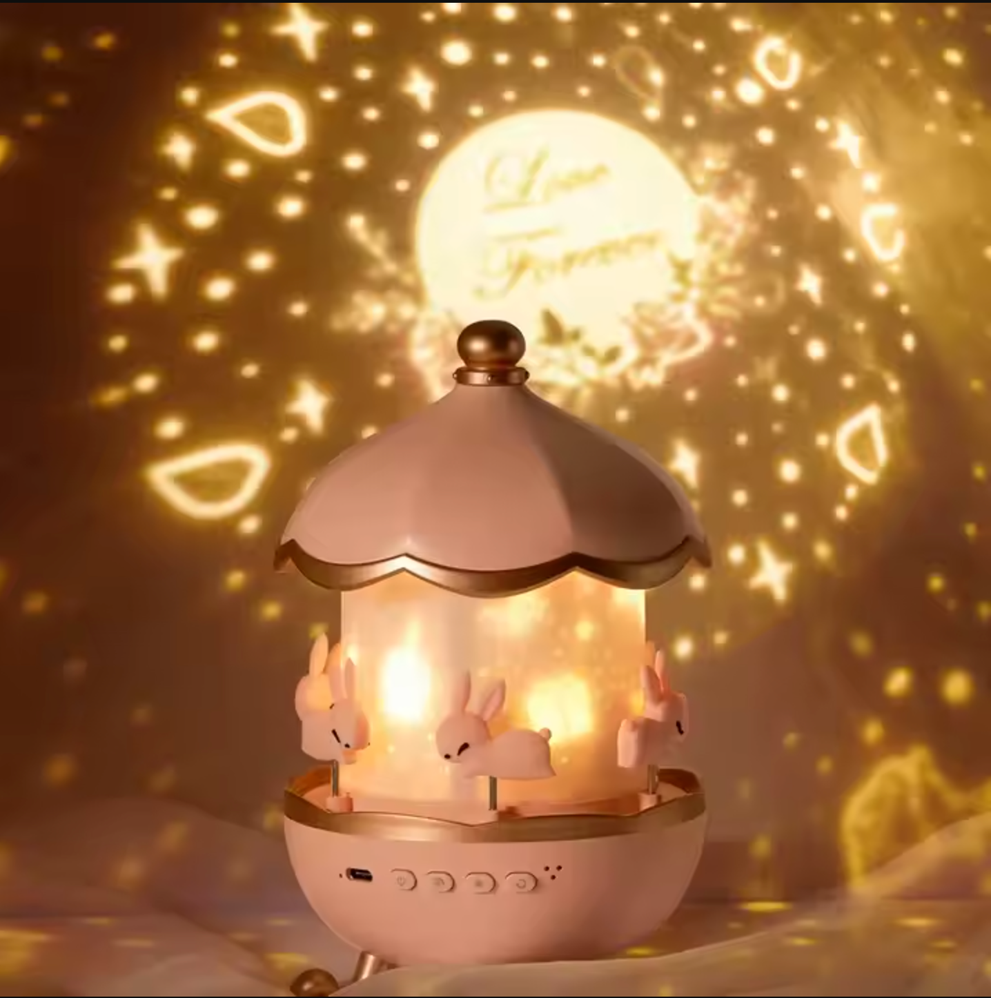 Rechargeable LED Night Light Scooter with Music Player