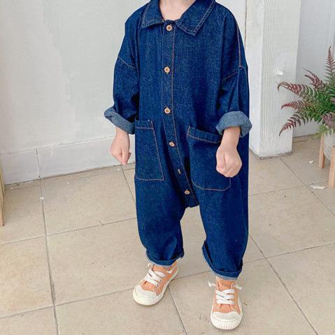 Toddler Jumpsuit Overall with Snap Closure Casual Wear