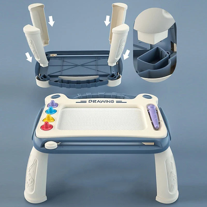 Magnetic Drawing Board with Reusable Pen for Kids