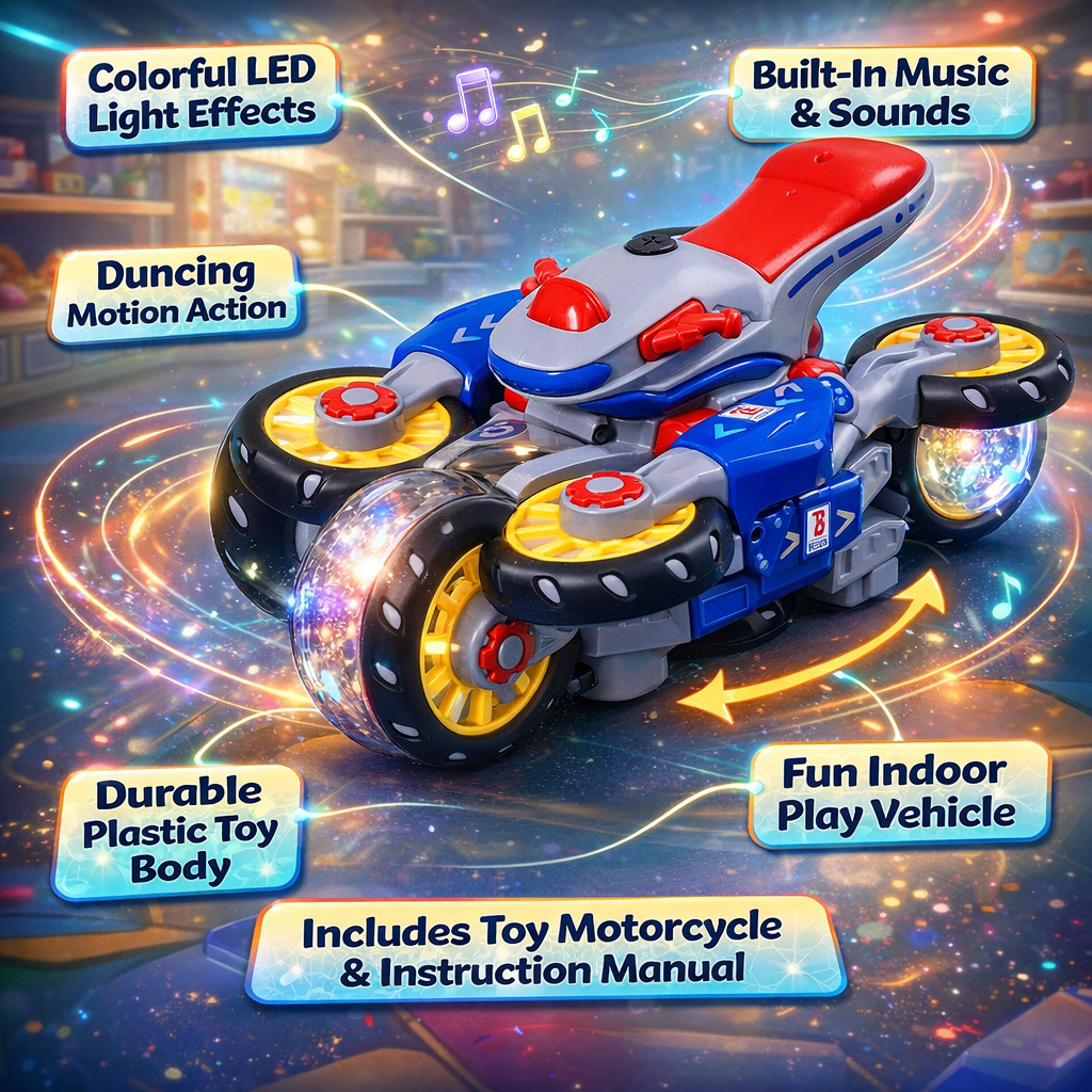 Kids Toy Motorcycle Light Music Dancing Ride On Vehicle