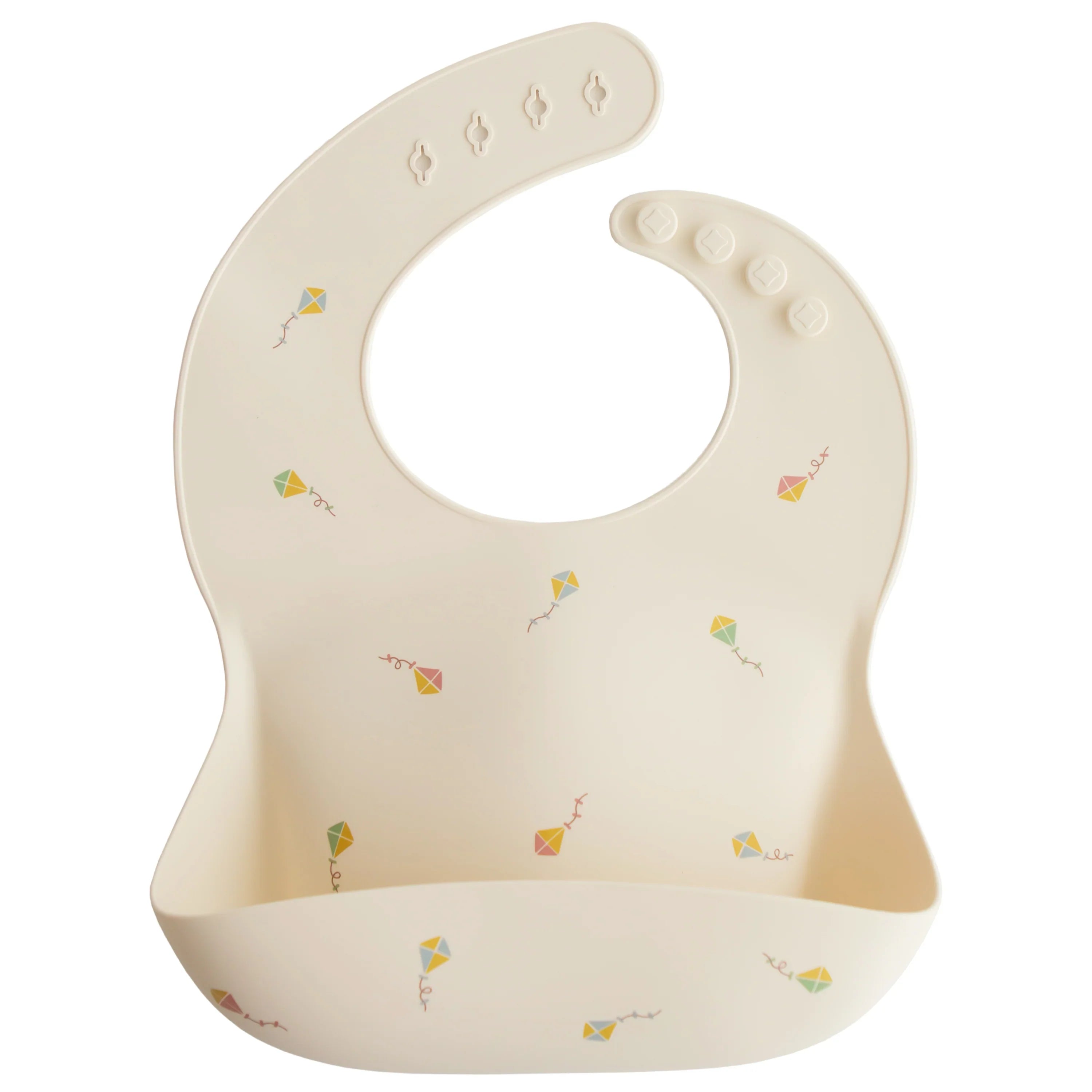Silicone Baby Bib with Deep Pocket Tray for Mess-Free Feeding