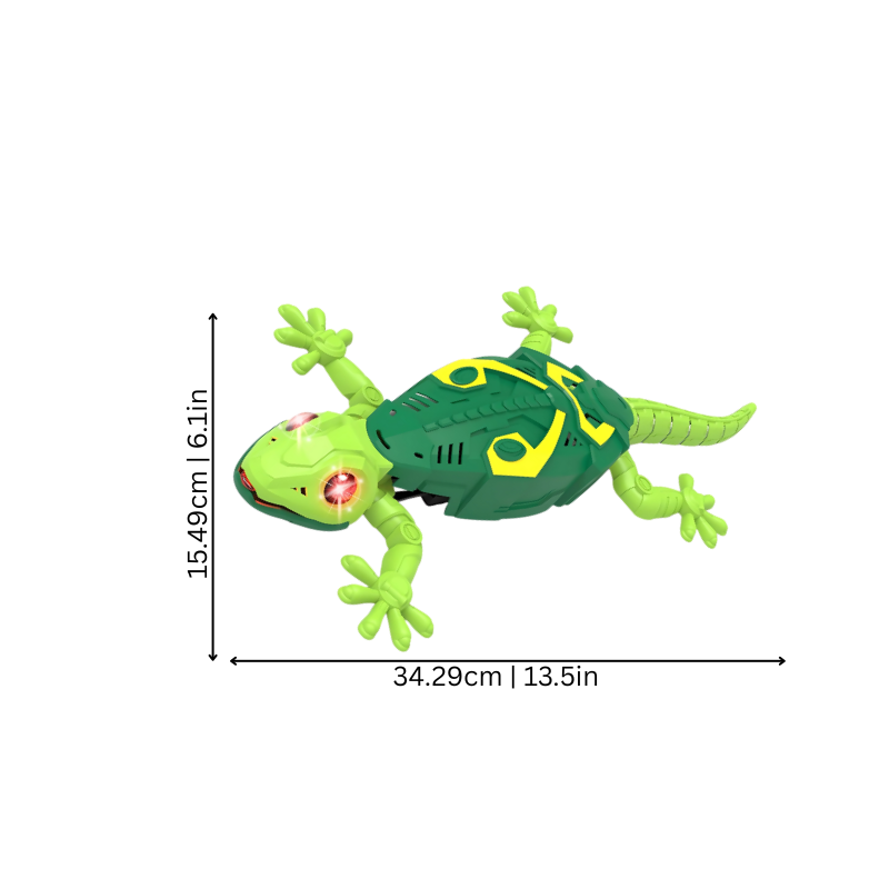 Lizard Climbing Wall Toy with Remote Control and LED Eyes