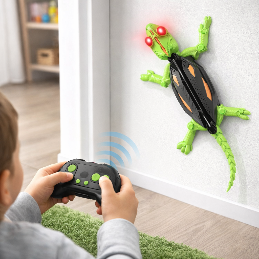 Remote Control Climbing Lizard – LED Eyes for Kids Indoor Play