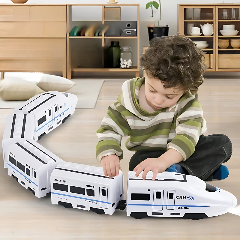 Electric Train Track Set with Locomotive - Railway Toy