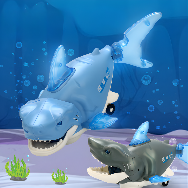 Electric Shark Toy Auto 360° Movement with LED Lights