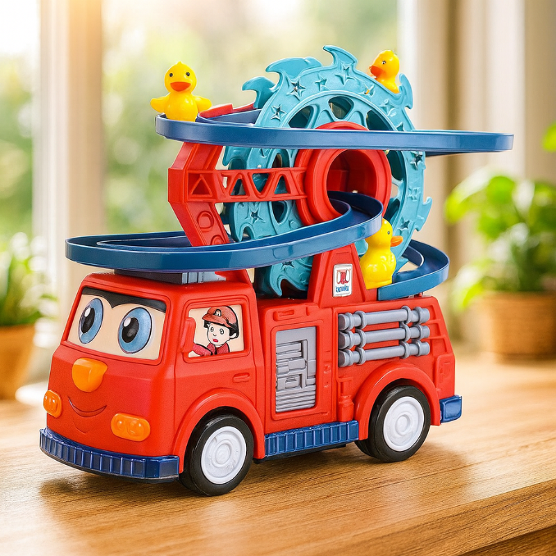 Fire Truck Toy with Lights and Siren