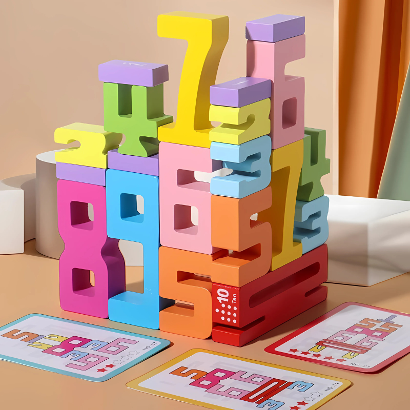Number Stacking Blocks – Early Math Learning with 5 Levels