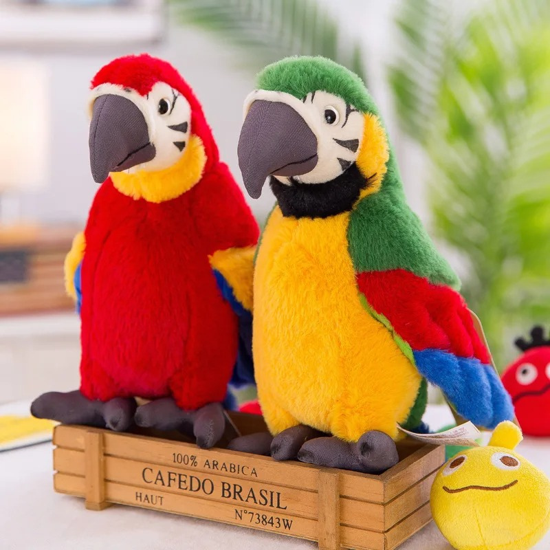 Soft Talking Bird Toy with Voice Mimic - Interactive Fun