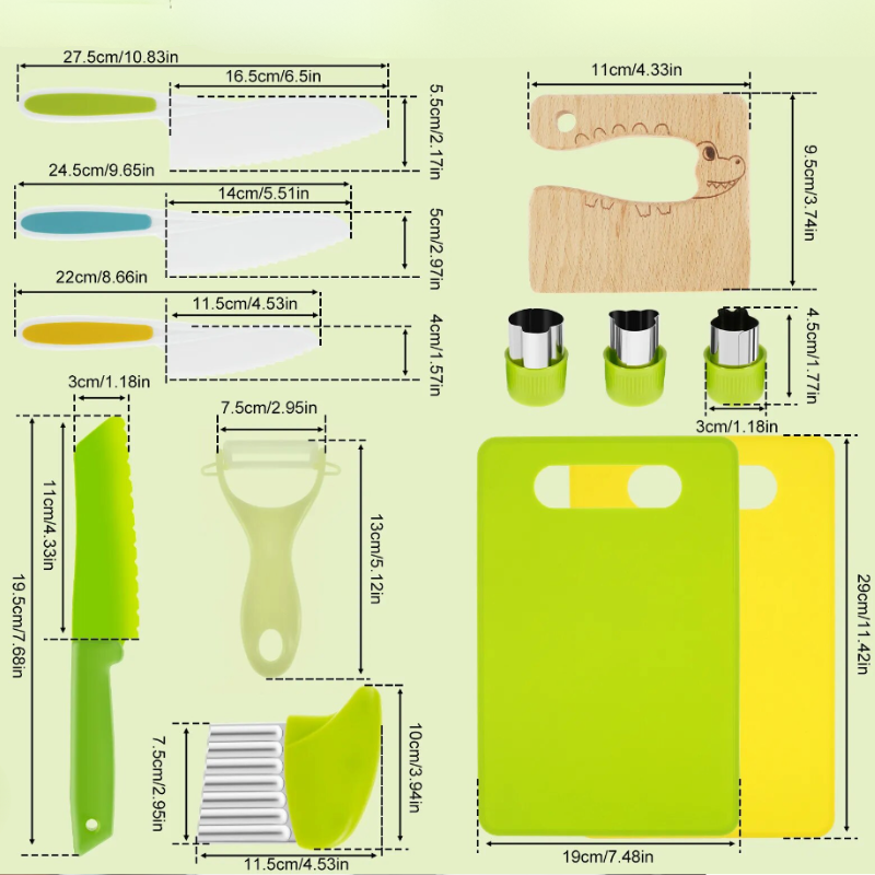 Kid-Friendly Cooking Set with Real Utensils for Young Chefs