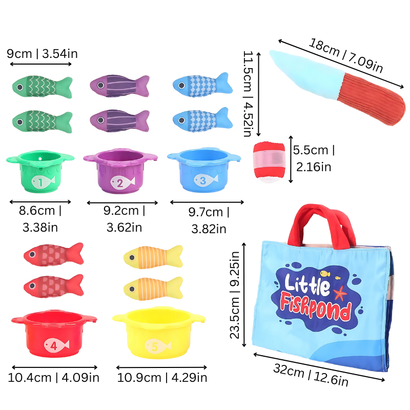 Fishing Playset – Counting & Sorting Toy for Toddlers