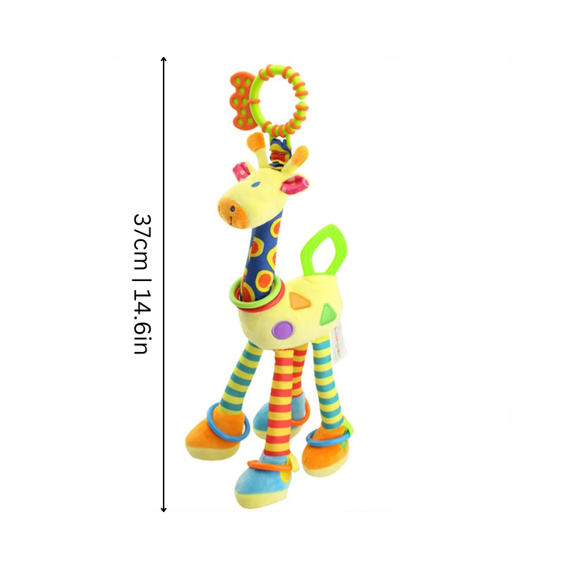 Colorful Musical Giraffe Toy with Teether