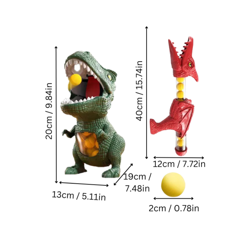 Dinosaur Blaster Toy with Soft Foam Balls Active Play