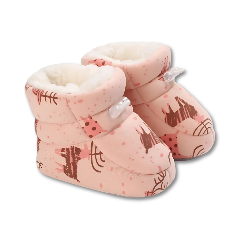 Baby Grip Winter Socks with Anti-Slip Sole with Prints