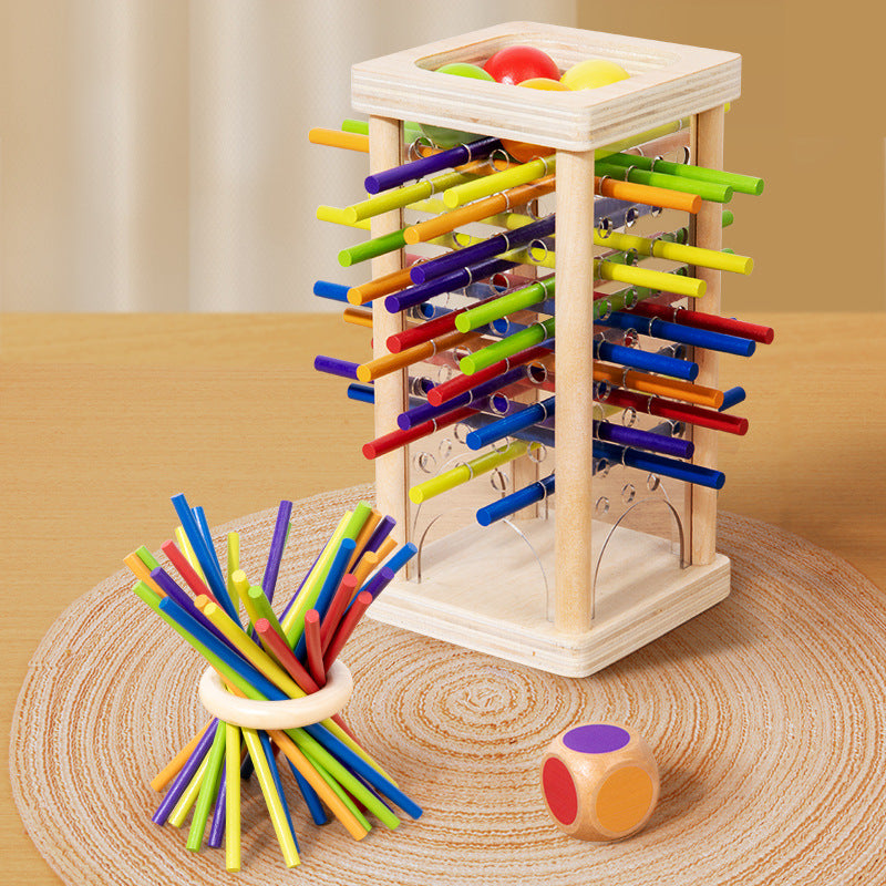 Wooden Ball Stick Game – Tabletop Turn-Based Play for Kids