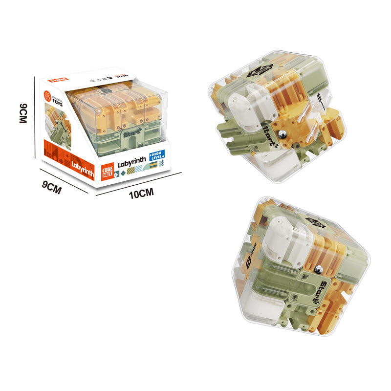 3D Labyrinth Puzzle Cube – Portable Brain Teaser for All Ages