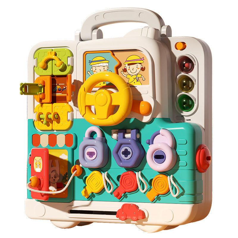 Interactive Activity Board with Sensory Tasks for Kids