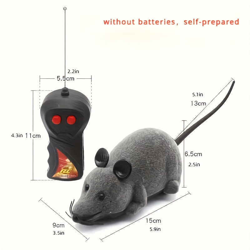 Lifelike Remote Rat Toy – Interactive Chasing Fun for Cats