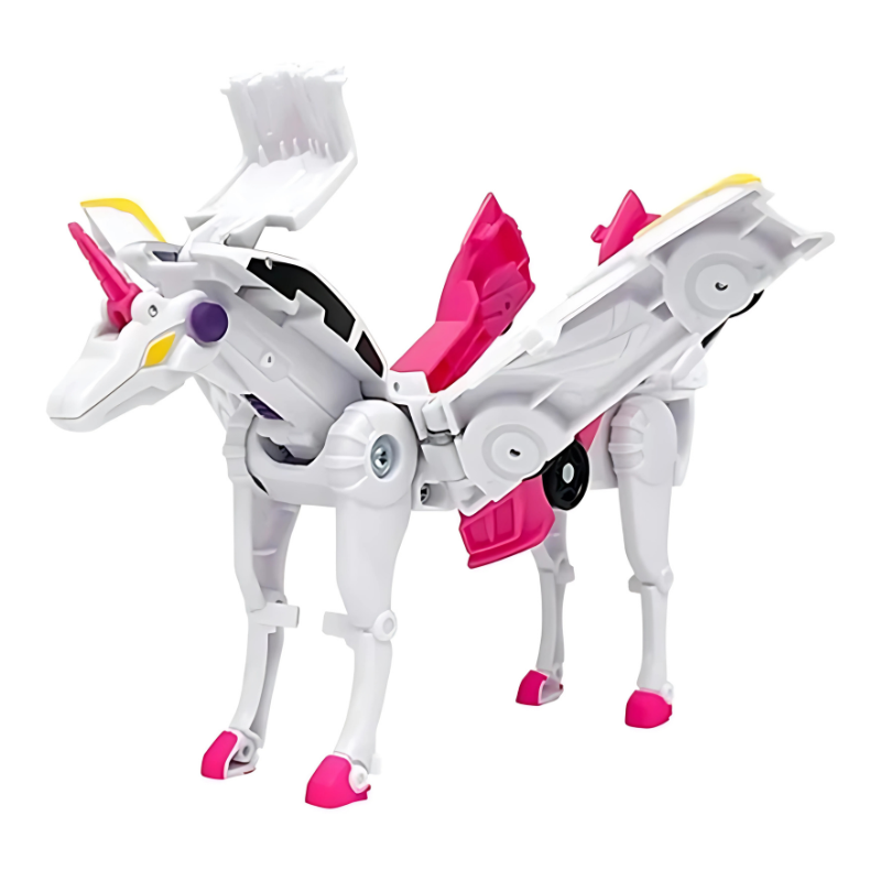 Magnetic Transforming Car Robot – Battery-Free Push-to-Convert Toy