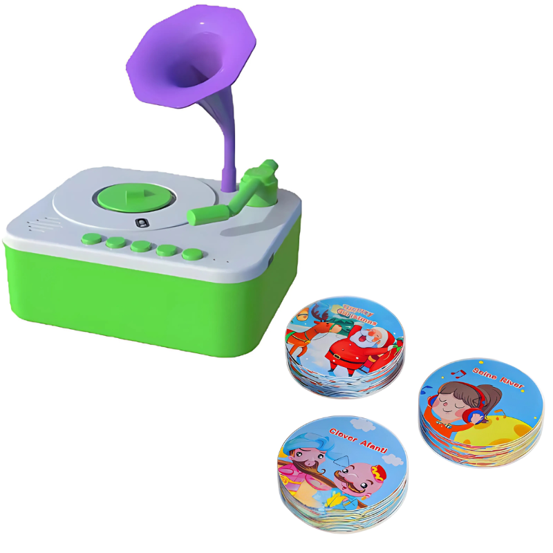 Interactive Story Gramophone with Music Cards for Kids